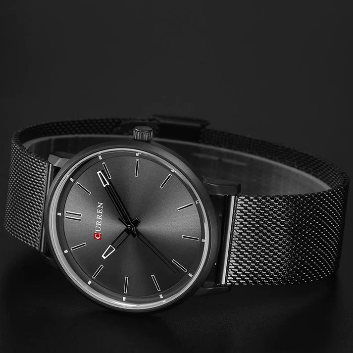 CURREN Original Brand Mesh Band Wrist Watch For Men With Brand (Box & Bag)-8233