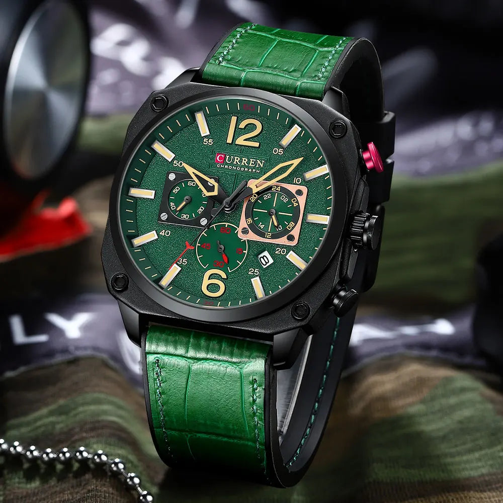 Curren 8398 Men Leather