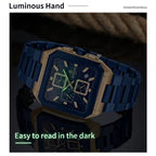 reward blue chronograph watch