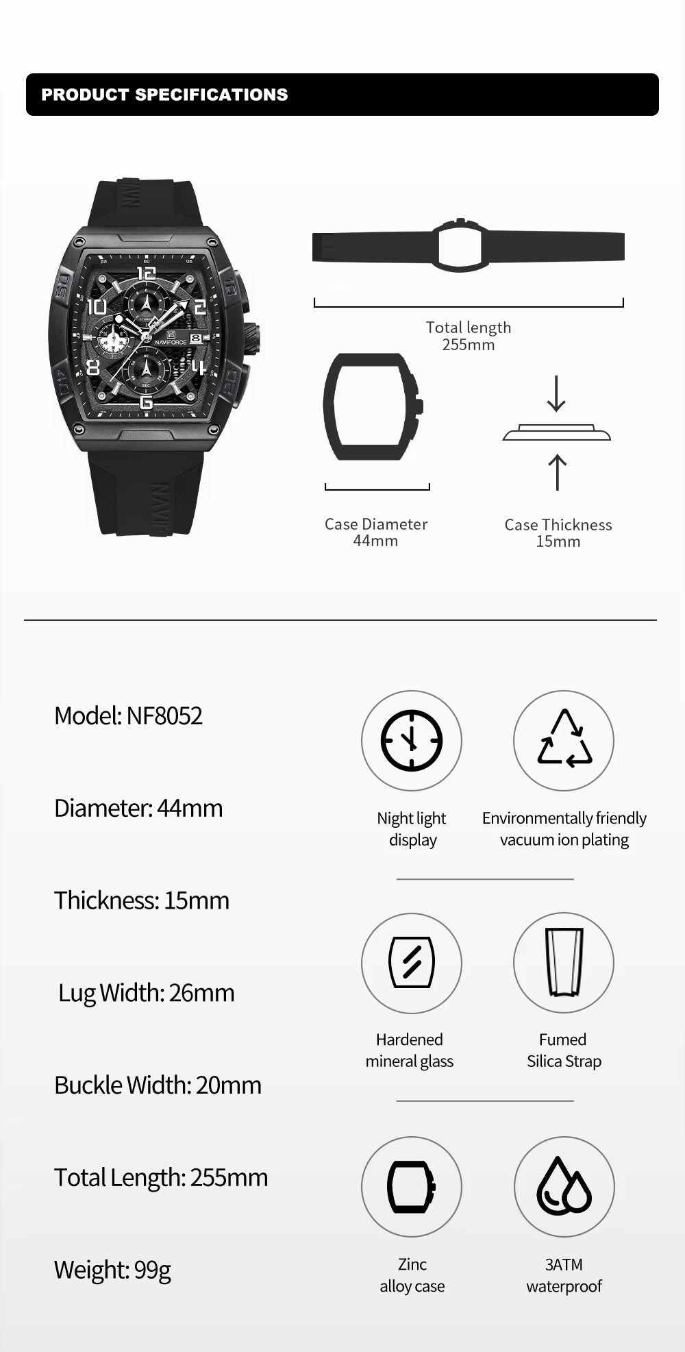 NAVIFORCE  Luxury Design Watch For Men