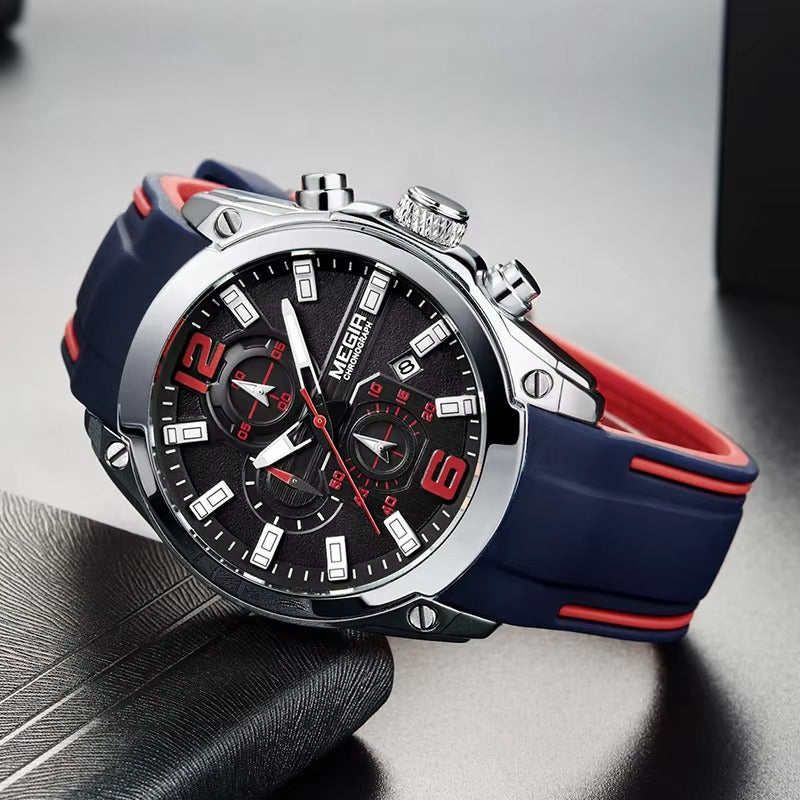New Design MEGIR Chronograph Mens Watch